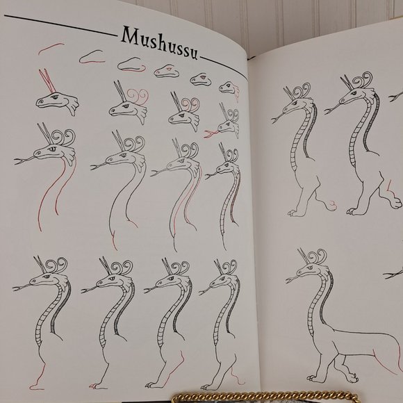 Autographed Dragon Drawing Book & Dragon Quest Fantasy Puzzle Book - Picture 5 of 12